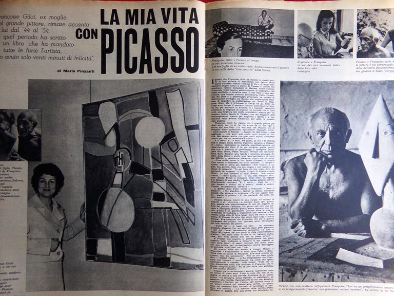 La Tribuna Illustrata 11 Aprile 1965 Mark Twain Picasso Sedia …