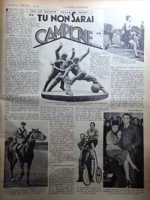 La Tribuna Illustrata 11 Dicembre 1938 Immagini Spazio Macchie Storia …