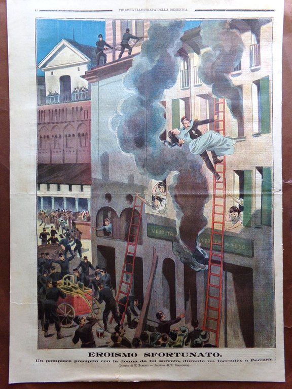 La Tribuna Illustrata 11 Febbraio 1900 Jacobini Bambino Aracoeli Miseno …