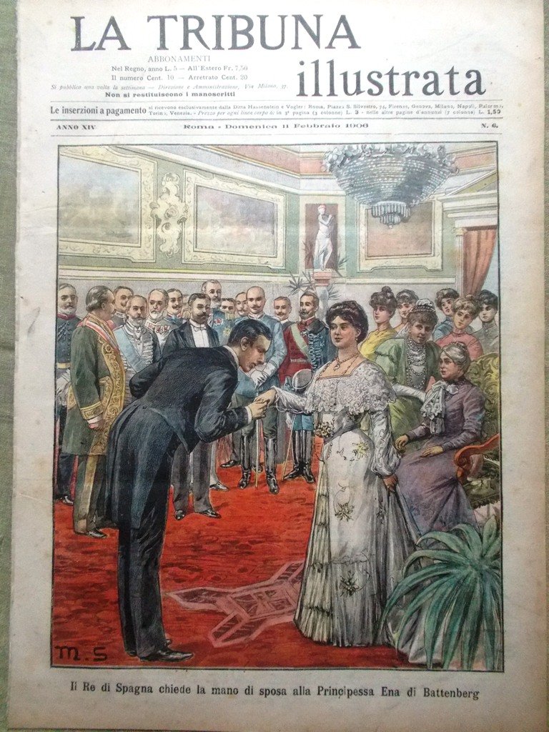 La Tribuna Illustrata 11 Febbraio 1906 Ferrovieri Algesiras Eclisse Cristiano …