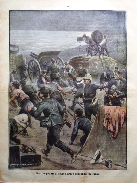 La Tribuna Illustrata 11 Febbraio 1912 Tram Pisa Moroni Tripolitania …