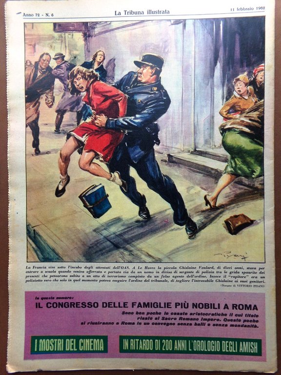 La Tribuna Illustrata 11 Febbraio 1962 Luciano Marciano Isola Pasqua …