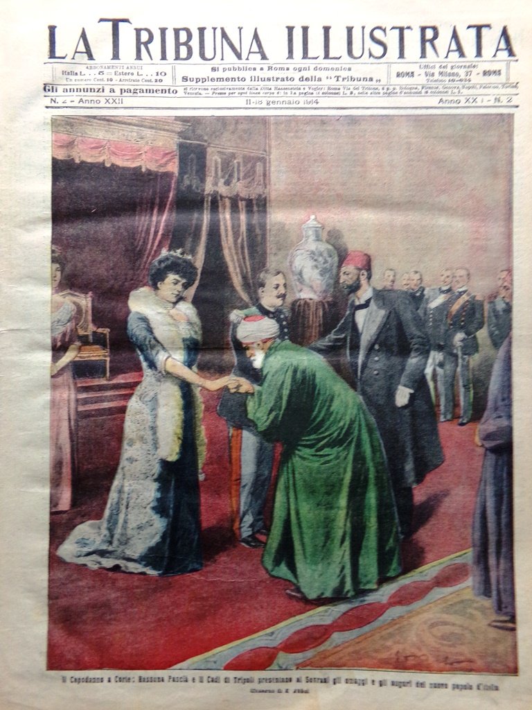 La Tribuna Illustrata 11 Gennaio 1914 Ebrei Russi Bambole Claretie …