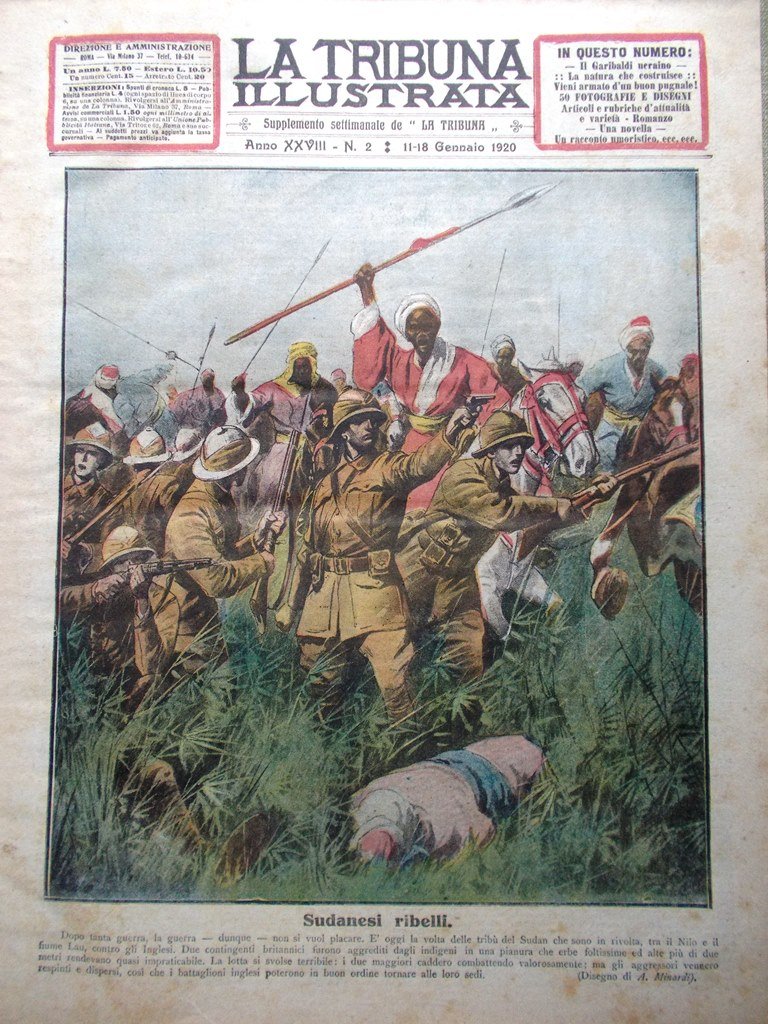 La Tribuna Illustrata 11 Gennaio 1920 Simon Petliura Rivolta Sudan …