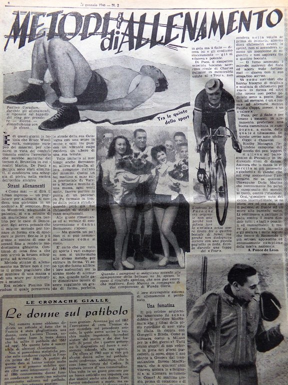 La Tribuna Illustrata 11 Gennaio 1948 Vittorio Emanuele III Coppi … | Immagine Gallery 4