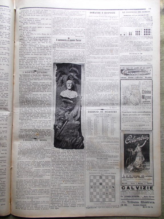 La Tribuna Illustrata 11 Luglio 1897 Partini Marconi Bausan Ferdinando …