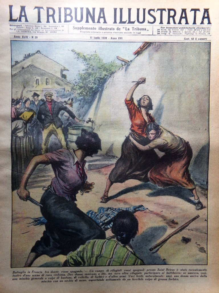 La Tribuna Illustrata 11 Luglio 1938 Ungheria Vittorio Pozzo Zampogna …