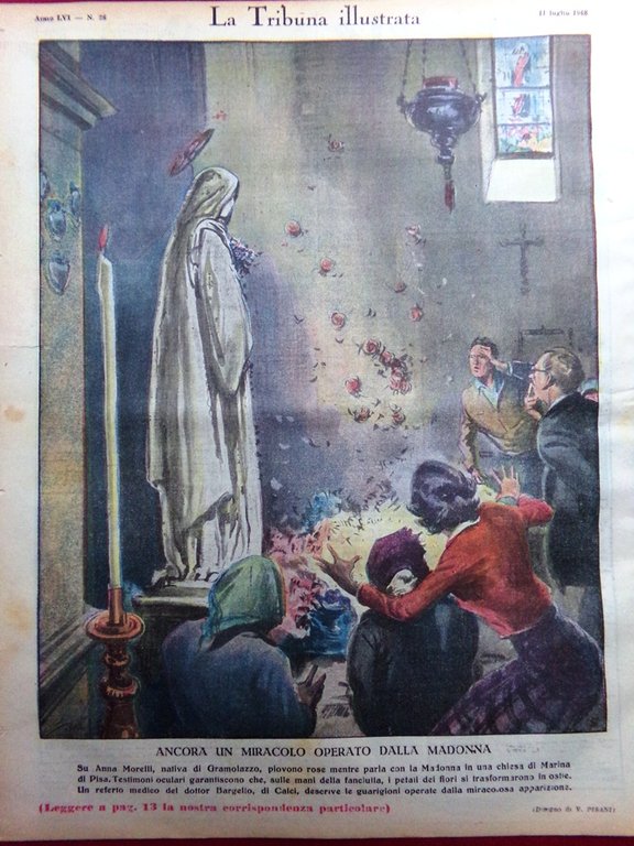 La Tribuna Illustrata 11 Luglio 1948 Madonna Marina Pisa Giovanna … | Immagine Gallery 3