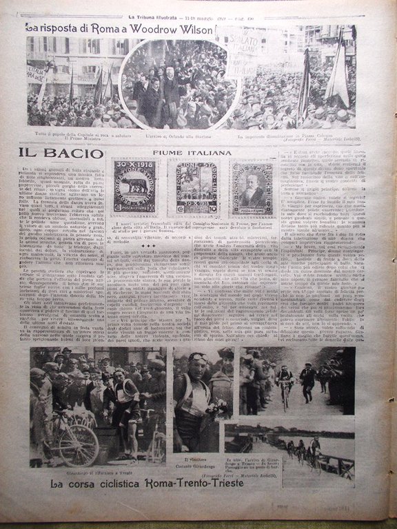 La Tribuna Illustrata 11 Maggio 1919 Sottomarini Tedeschi Buddha Ciclismo …