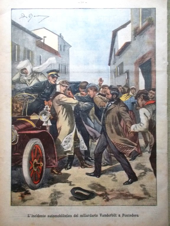 La Tribuna Illustrata 11 Marzo 1906 Vanderbilt Morelli Livorno Carestia …