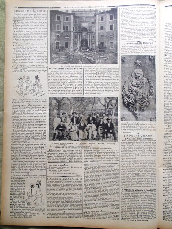 La Tribuna Illustrata 11 Novembre 1900 Capodimonte Legazione Francese Cina …