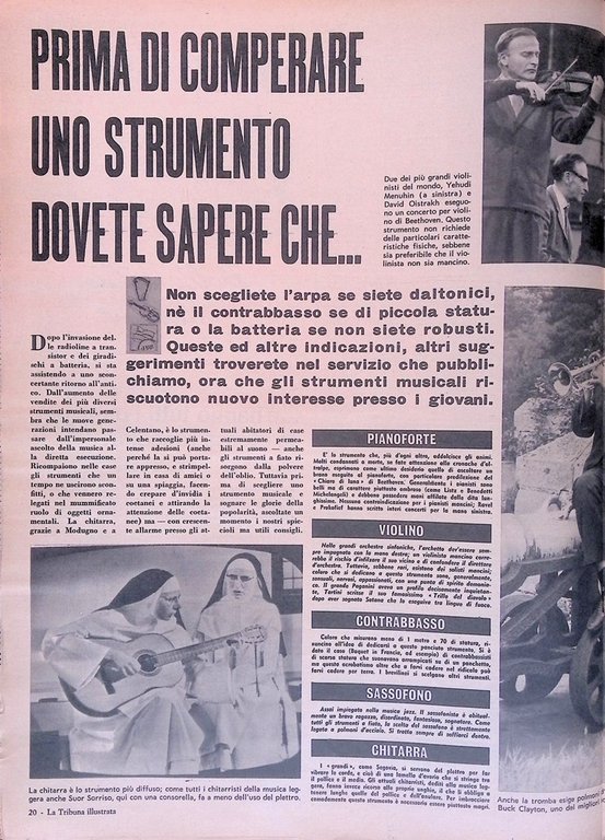 La Tribuna Illustrata 12 Aprile 1964 Tina Louise Paolo VI …