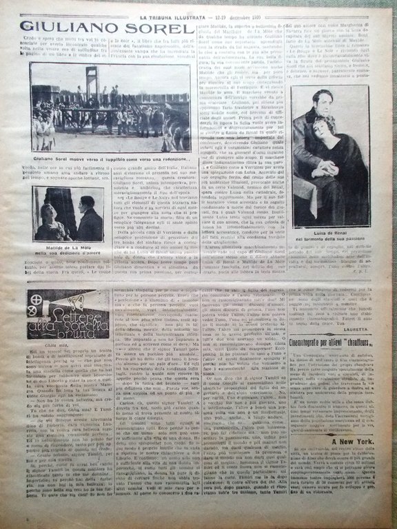 La Tribuna Illustrata 12 Dicembre 1920 Catastrofe Singapore Rouge Noir …