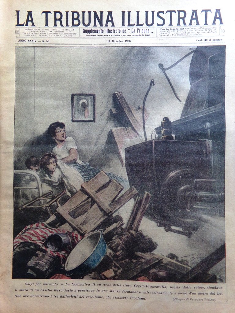 La Tribuna Illustrata 12 Dicembre 1926 Orbilianismo Tunney Rockefeller Arca … | Immagine principale