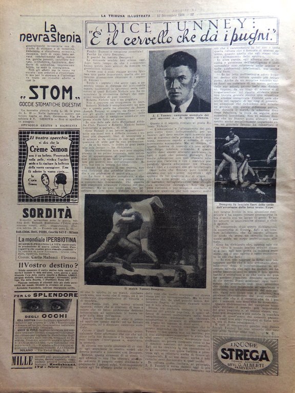 La Tribuna Illustrata 12 Dicembre 1926 Orbilianismo Tunney Rockefeller Arca … | Immagine Gallery 4