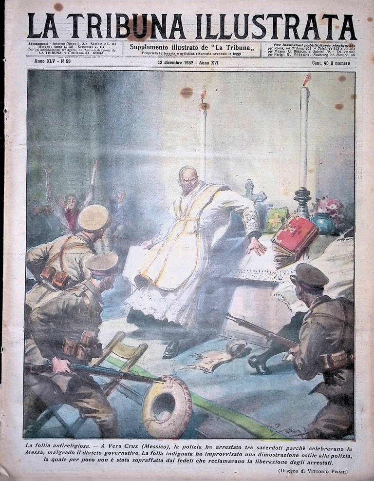 La Tribuna Illustrata 12 Dicembre 1937 San Pietro Aurora Brasile …