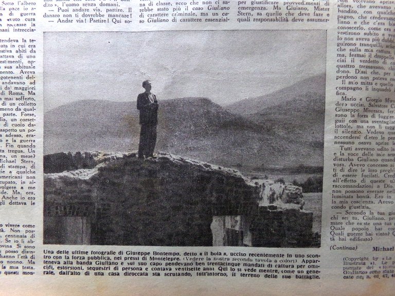 La Tribuna Illustrata 12 Dicembre 1948 Bandito Giuliano Terracini Boia … | Immagine Gallery 2