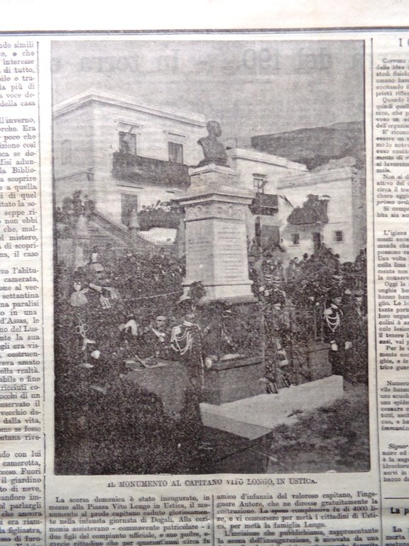La Tribuna Illustrata 12 Febbraio 1899 Negus Menelik Longo Ustica …