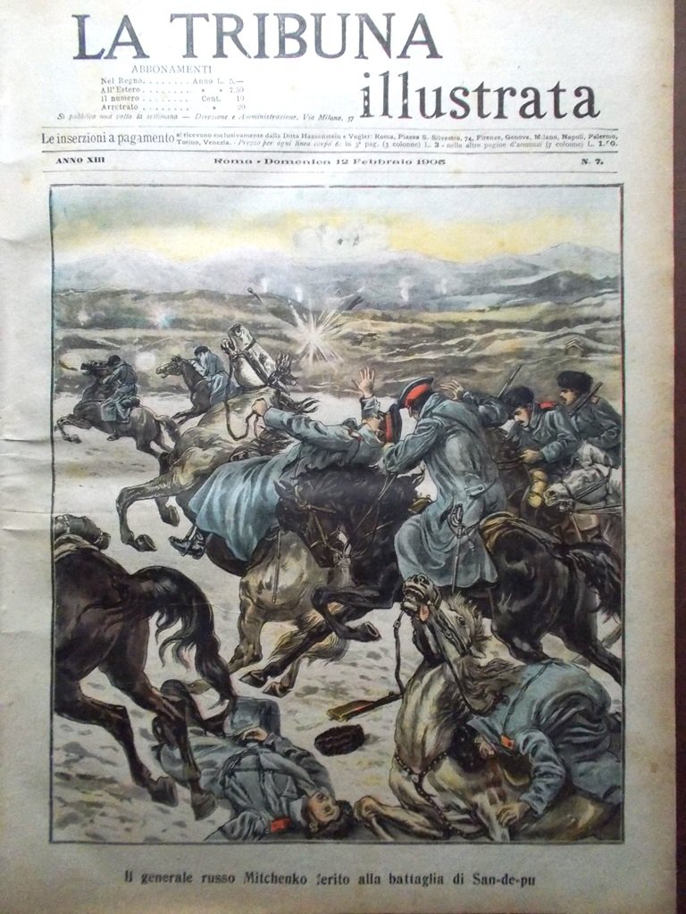 La Tribuna Illustrata 12 Febbraio 1905 Massimo Gorki Gapon Principini …