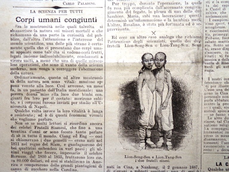 La Tribuna Illustrata 12 Maggio 1901 Giro d'Italia Auto Siamesi …