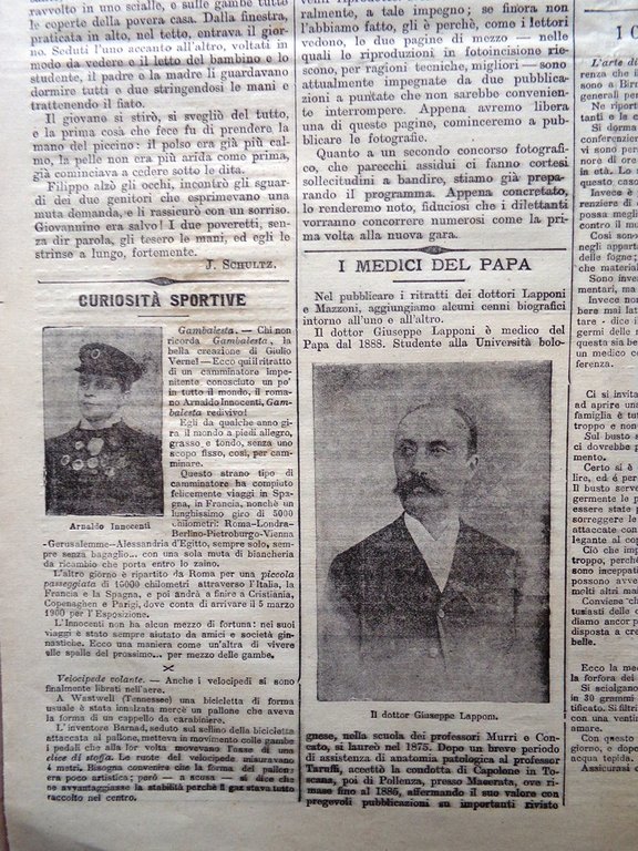 La Tribuna Illustrata 12 Marzo 1899 Malattia di Leone XIII …