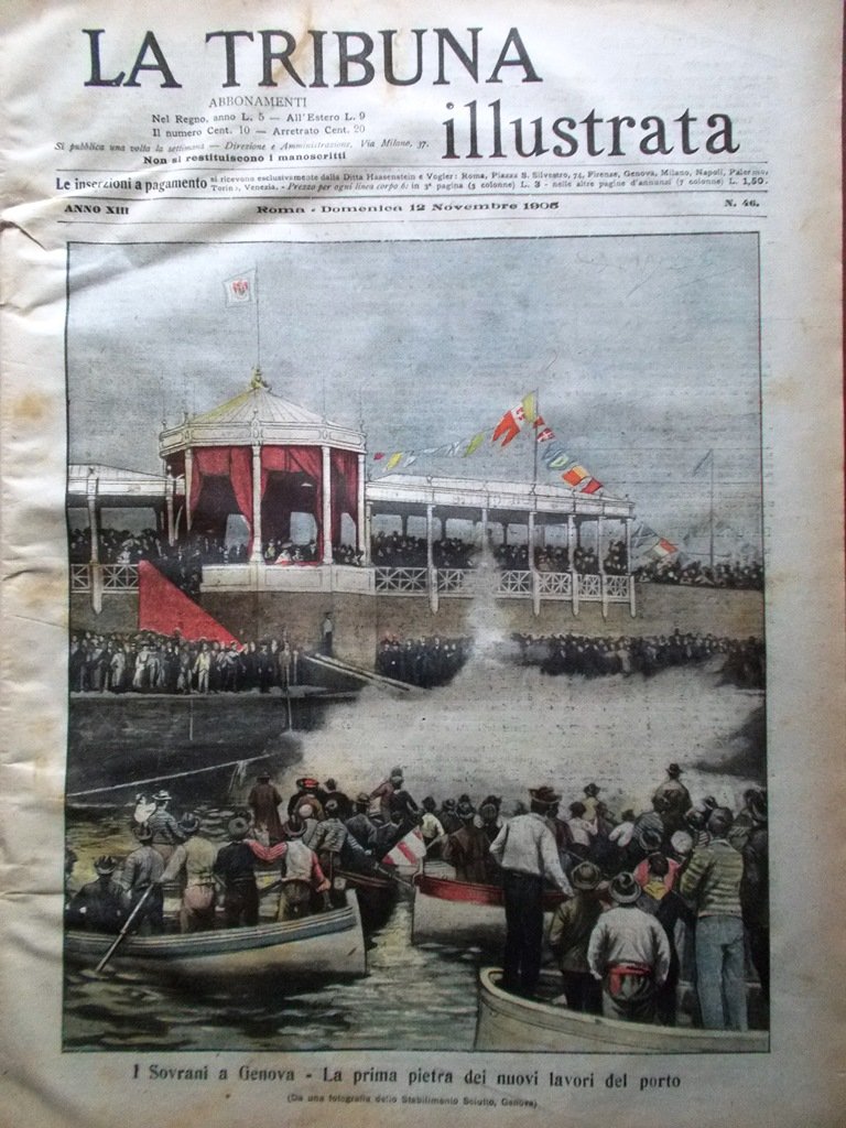 La Tribuna Illustrata 12 Novembre 1905 Mostra Chieti Porto di …