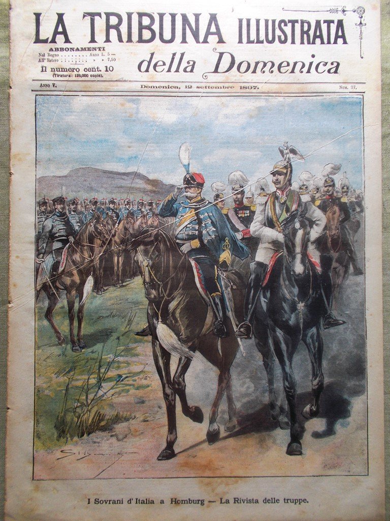 La Tribuna Illustrata 12 Settembre 1897 Sovrani Homburg Isidoro Gunsberg …