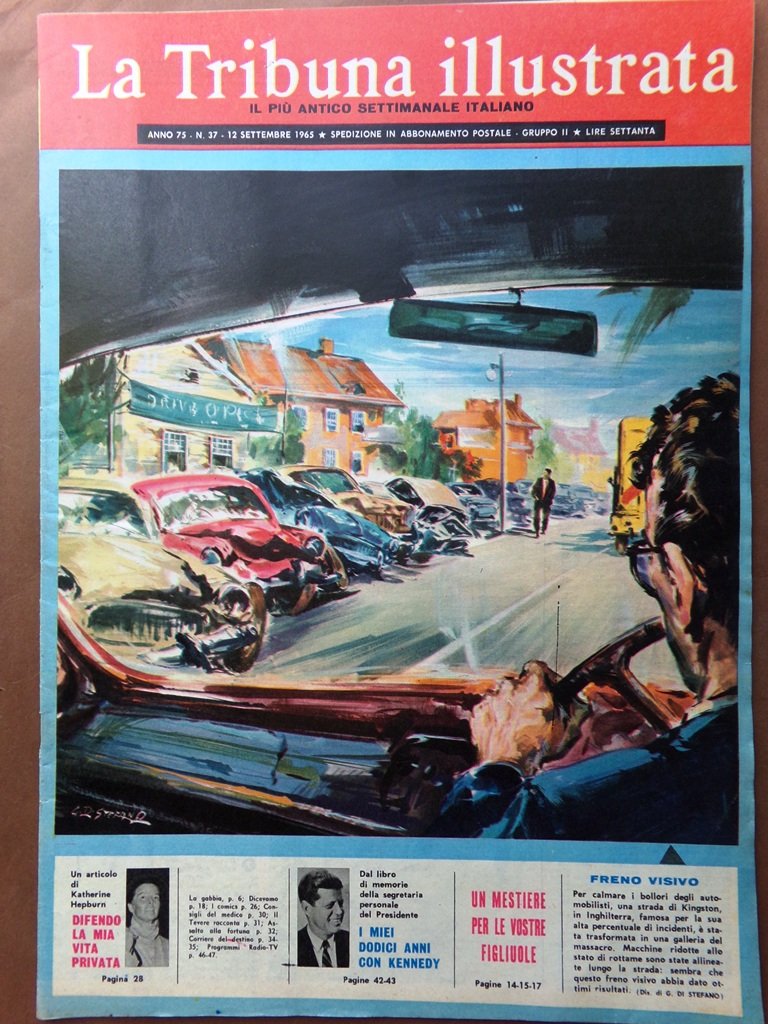 La Tribuna Illustrata 12 Settembre 1965 Trevi Hepburn Spazio Concilio …