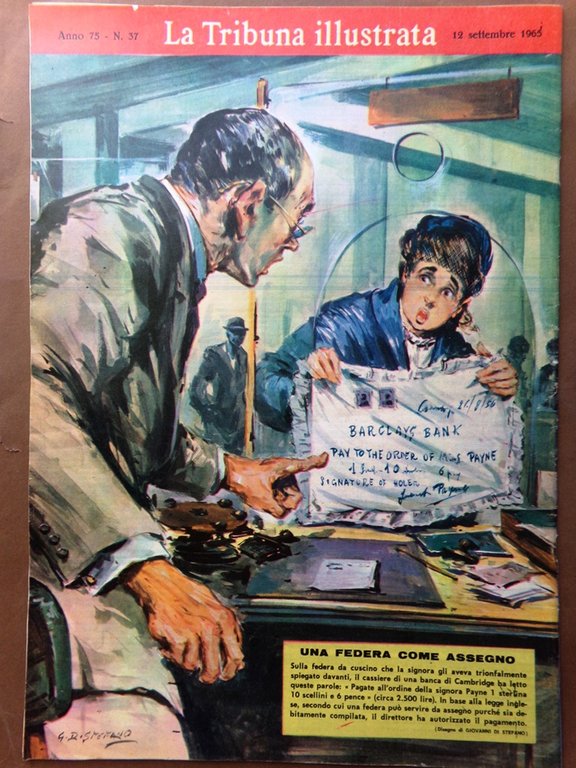 La Tribuna Illustrata 12 Settembre 1965 Trevi Hepburn Spazio Concilio …