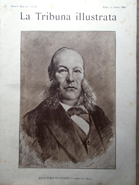 La Tribuna Illustrata 13 Aprile 1890 Piccinini Corse Palermo Saffi … | Immagine Gallery 1