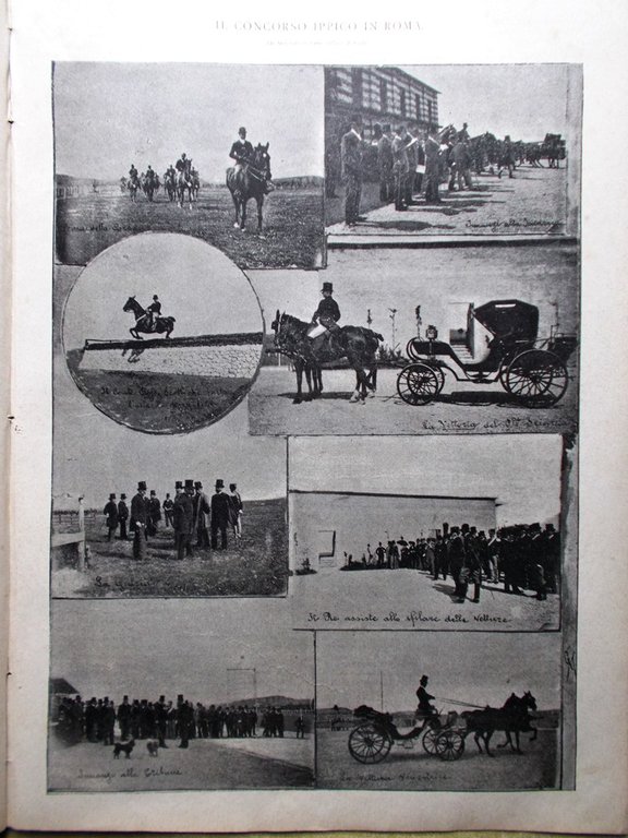 La Tribuna Illustrata 13 Aprile 1890 Piccinini Corse Palermo Saffi …