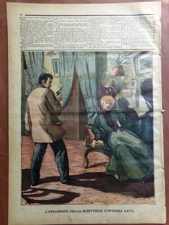 La Tribuna Illustrata 13 Dicembre 1896 Contessa Lara Eccidio Mogadiscio …