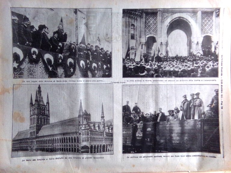 La Tribuna Illustrata 13 Dicembre 1914 WW1 Ermete Novelli Mikado …