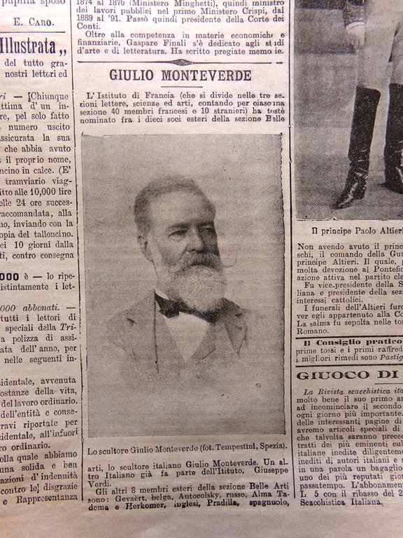 La Tribuna Illustrata 13 Gennaio 1901 Finali Monteverde Alpini Quirinale …