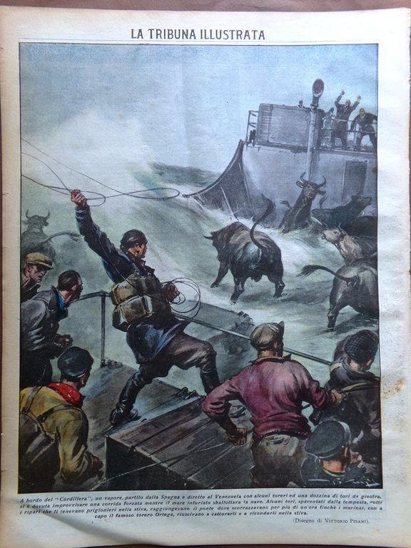 La Tribuna Illustrata 13 Gennaio 1935 Vidocq Catacombe Callisto Saar …