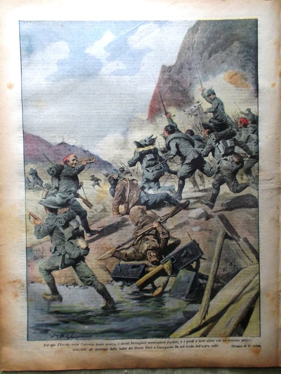 La Tribuna Illustrata 13 Giugno 1915 WW1 Aquileja Croce Rossa …