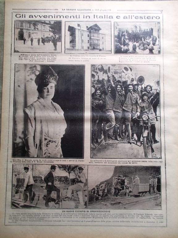 La Tribuna Illustrata 13 Giugno 1920 Re di Spagna Sindacato …
