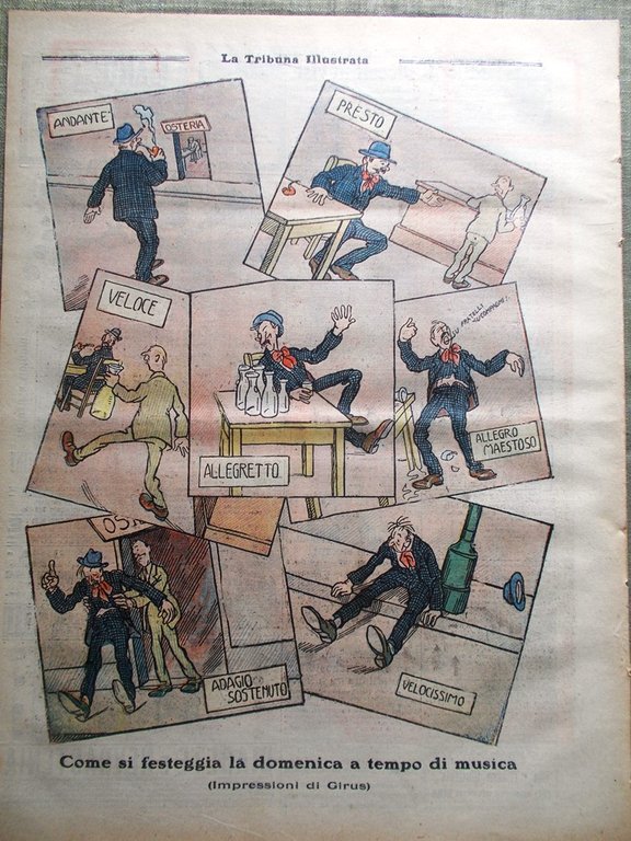 La Tribuna Illustrata 13 Giugno 1920 Re di Spagna Sindacato …