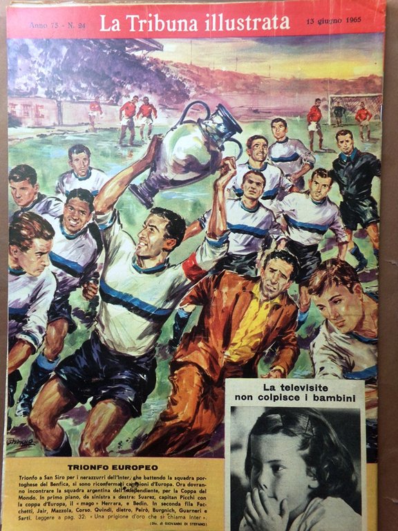 La Tribuna Illustrata 13 Giugno 1965 Champions Inter Olimpiadi Messico …
