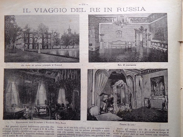 La Tribuna Illustrata 13 Luglio 1902 Russia Rey Poligono Roma …