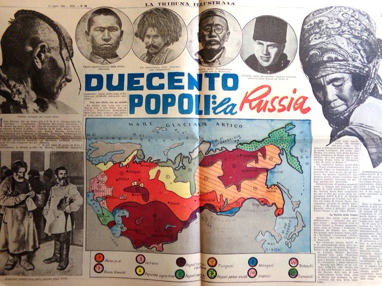 La Tribuna Illustrata 13 Luglio 1941 WW2 Russia Disfatta Bartolomeo …