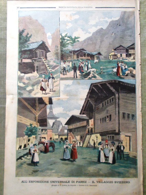 La Tribuna Illustrata 13 Maggio 1900 Telefono Graham Bell Pilotto …