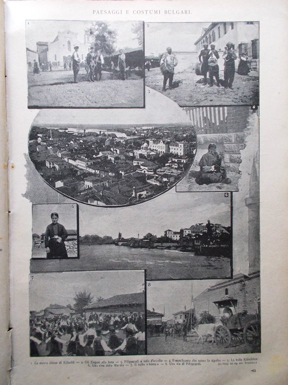 La Tribuna Illustrata 13 Marzo 1892 Tolstoi Bulgaria Plovdiv Baratieri …