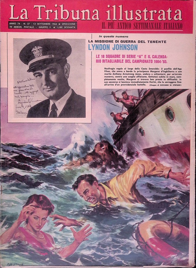 La Tribuna Illustrata 13 Settembre 1964 Naufragio Costa Smeralda serie …