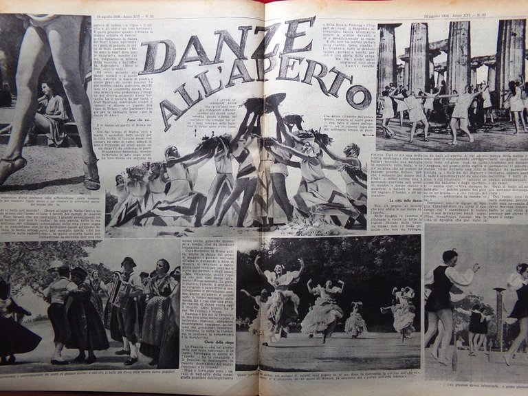 La Tribuna Illustrata 14 Agosto 1938 Manovre Guide Alpine Gentinetta …