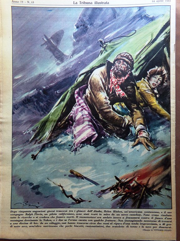 La Tribuna Illustrata 14 Aprile 1963 Monaci Monte Athos Renaud …