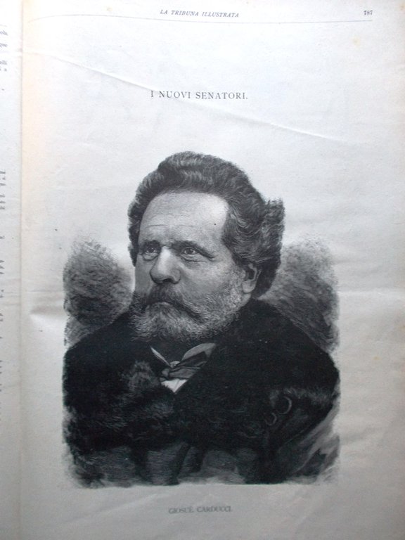 La Tribuna Illustrata 14 Dicembre 1890 XVII Legislatura Giosuè Carducci …