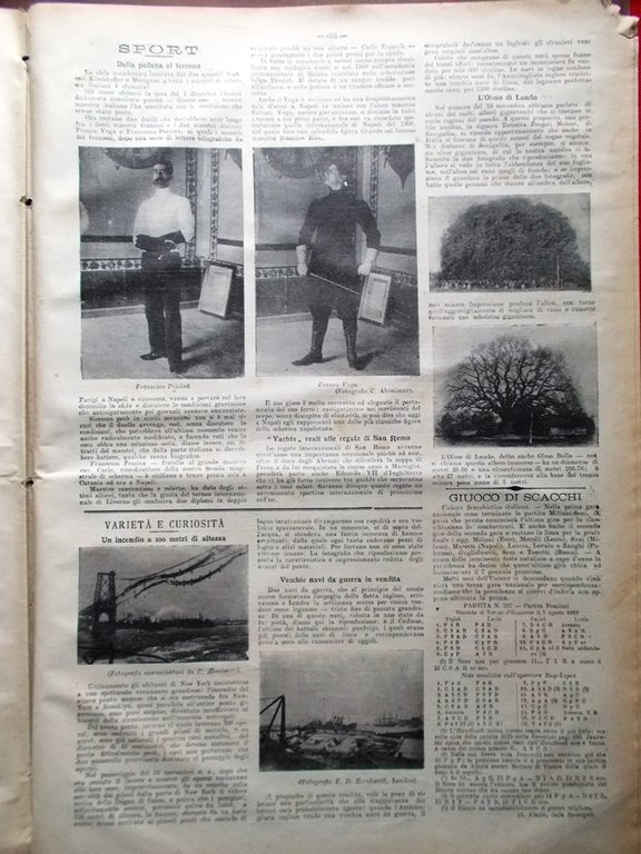 La Tribuna Illustrata 14 Dicembre 1902 Torpediniere Maria di Portogallo …