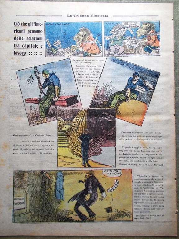 La Tribuna Illustrata 14 Dicembre 1919 Legislatura Sciopero Americano Trastevere