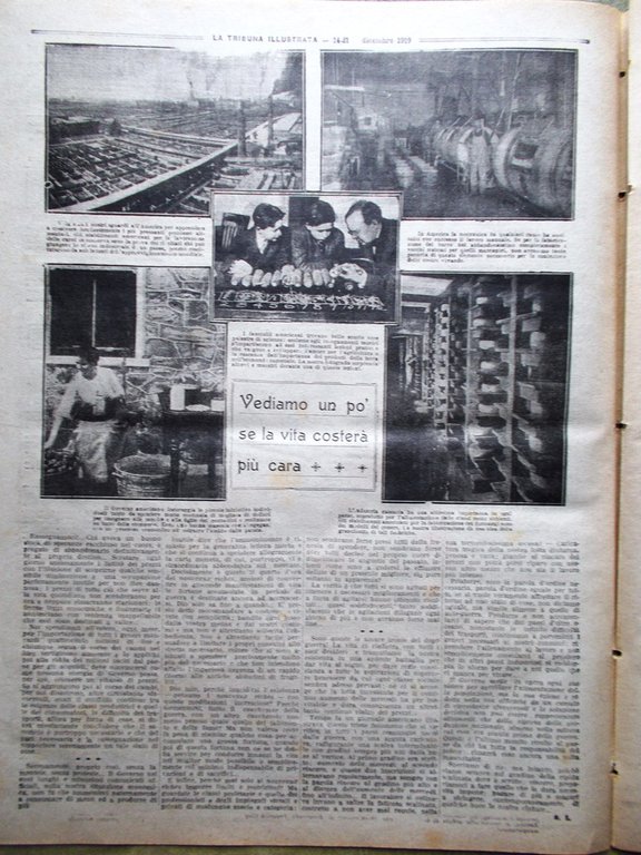 La Tribuna Illustrata 14 Dicembre 1919 Legislatura Sciopero Americano Trastevere